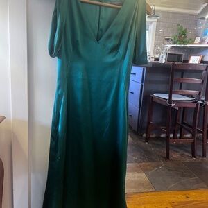 Spectacular Alexander McQueen silk bias-cut dress